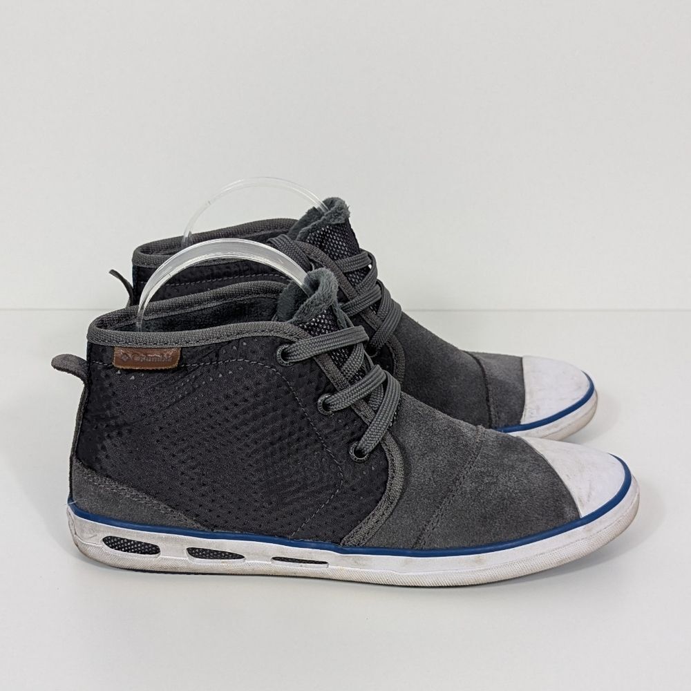Columbia Suede High Top Sneakers Women's 7 Gray and White